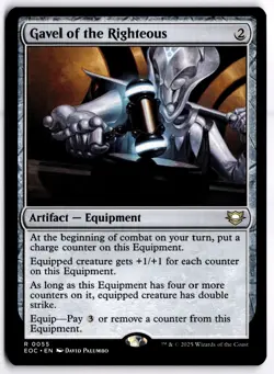 Gavel of the Righteous NM EOC Commander: Edge of Eternities MTG - Image 1