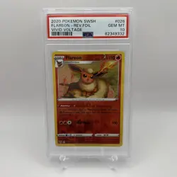 PSA 10 Flareon Pokemon TCG Sword & Shield Vivid Voltage 026/185 2020 - Image 1