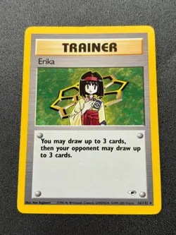 Pokemon TCG Gym Heroes -Erika- Holo Rare Trainer 16/132 - Image 1