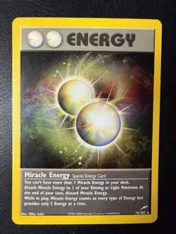 Pokemon - Miracle Energy #16/105 - Neo Destiny Unlimited - Holo Rare Swirl - NM - Image 1
