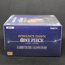 Display One Piece OP01 First Print Blue Bottom Romance Dawn Box English - Image 3