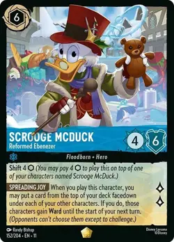 Scrooge McDuck - Reformed Ebenezer 152/204 Winterspell Non-Foil Disney Lorcana - Image 1