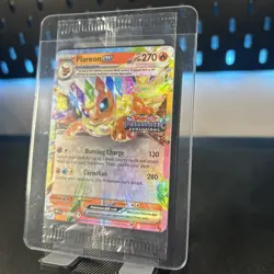 Pokemon TCG Prismatic Evolutions Flareon EX Stamped Promo Card Sealed - 014/131 - Image 2