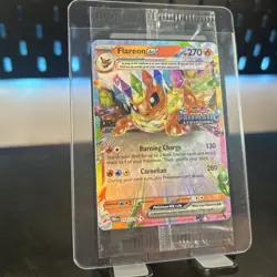 Pokemon TCG Prismatic Evolutions Flareon EX Stamped Promo Card Sealed - 014/131 - Image 3