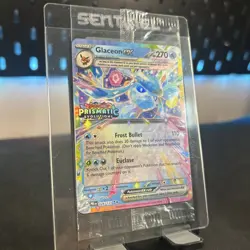Pokemon TCG Prismatic Evolutions Glaceon EX Stamped Promo Card 026/131 Sealed - Image 3