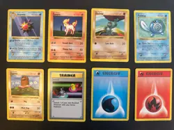 Base Set Shadowless Lot of 8, No Duplicates - Vintage Pokemon TCG Cards - Image 1