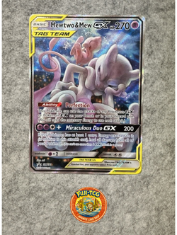 Mewtwo & Mew GX 71/236 Unified Minds 2019 World Championship MP Pokemon Card - Image 1