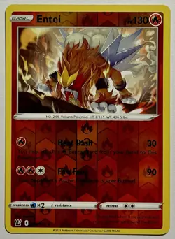 Entei 020/163 (NM) Reverse Holo Sword & Shield: Battle Styles 2021 Pokemon Card - Image 1