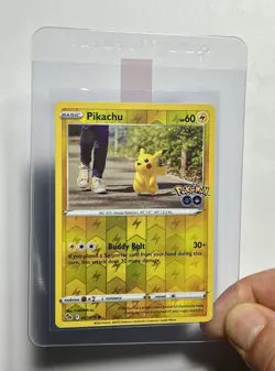 Pikachu 027/078 (NM) Reverse Holo Sword & Shield: Pokemon Go 2021 Pokemon Card - Image 3