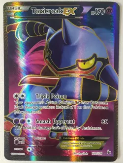 ULTRA RARE Toxicroak EX 102/106 PL - XY Flashfire Pokemon Card $2 Combined Ship - Image 1