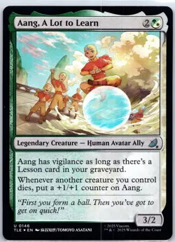 Aang, Alot to Learn 146 NM Avatar: The Last Airbender: Eternal-Legal Foil - Image 1