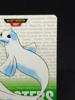 Dewgong Pokemon Card 087 BANDAI Carddass 1996 GREEN Very Rare Nintendo Japan - Image 3