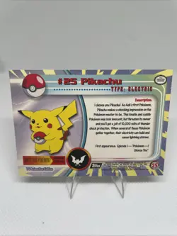 Pokemon TCG Topps #25 Pikachu TV Animation Edition - Image 2