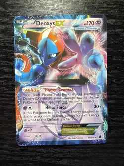 Pokemon TCG Deoxys EX Holo Ultra Rare 53/116 Plasma Freeze NM Condition - Image 1