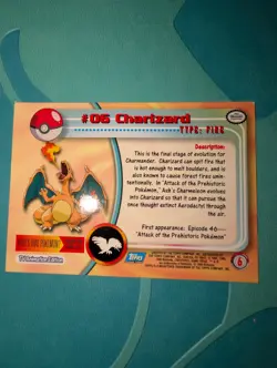 Pokemon Topps Charizard #06 TV Animation Edition Series 1 VLP - Image 2