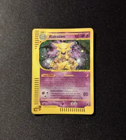 Pokemon EXPEDITION - #1/165 Alakazam - Holo - ENG - Heavily Played+ - Image 3