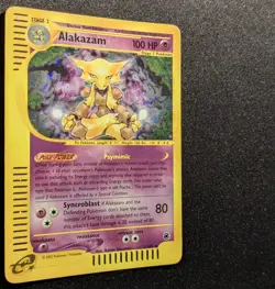 Pokemon EXPEDITION - #1/165 Alakazam - Holo - ENG - Heavily Played+ - Image 5