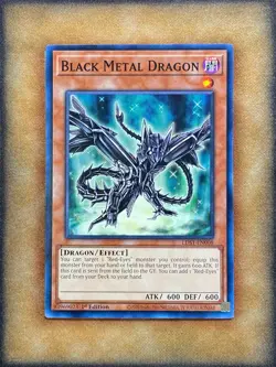 Yugioh Black Metal Dragon LDS1-EN008 Common 1st Ed NM - Image 1