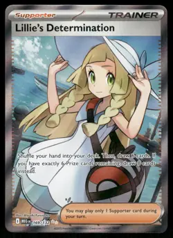 Pokemon Cards Lillie's Determination 169/132 Mega Evolution Ultra Rare NM - Image 1