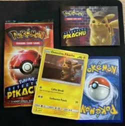 Detective Pikachu Booster Promo Pack Sealed Mint Card SM190 Movie Holo - Image 2