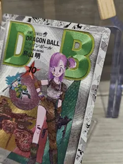 Dragon Ball Bulma Art Card Manga Cover Textured Holo Foil Mint - Image 2