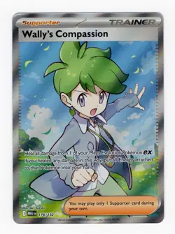 Pokemon TCG Mega Evolution Base Set: Wally’s Compassion 176/132 Ultra Rare - NM - Image 1