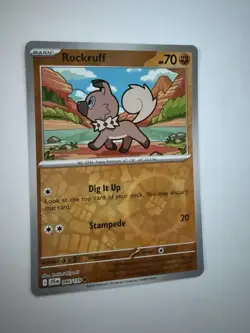 Pokemon Rockruff 084/159 | Reverse Holo | SV09 Journey Together | NM - Image 2
