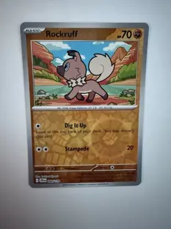 Pokemon Rockruff 084/159 | Reverse Holo | SV09 Journey Together | NM - Image 5