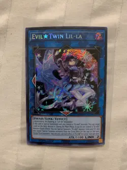 Yugioh Evil Twin Lil-La - BLCR-EN097- Secret Rare - 1st Edition NM - Image 1