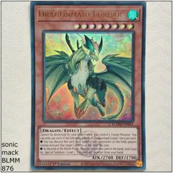 Dragonmaid Lorpar - BLMM-EN061 - Ultra Rare 1st Edition Yugioh - Image 1