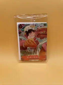 ONE PIECE Card Game Monkey D. Luffy P-080 MOS BURGER PROMO Limited - Image 1