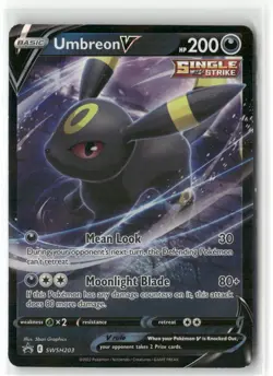 Pokemon Umbreon V - Promo SWSH: Sword & Shield Promo Cards SWSH203 NM Not PSA - Image 1