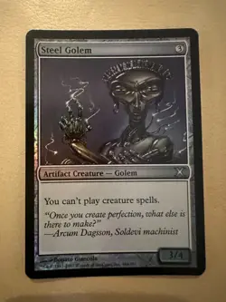 MTG - Steel Golem FOIL - 10th Edition - LP - Image 1