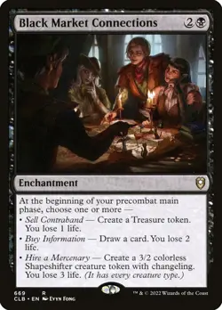 Black Market Connections Commander Legends: Battle for Baldur's Gate MTG NM - Image 1