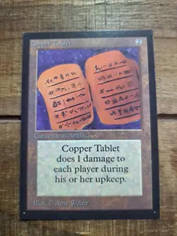 Copper Tablet 1993 Collector's Edition Artifact Magic The Gathering NM - Image 2