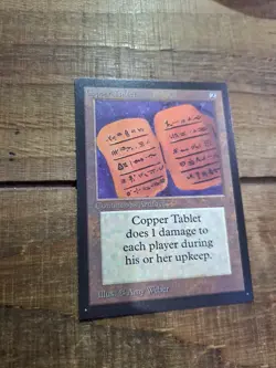 Copper Tablet 1993 Collector's Edition Artifact Magic The Gathering NM - Image 3