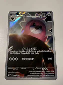 Pokemon TCG Bewear Card Shrouded Fable Series 079/064 Illustration Rare - Image 1