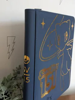 Vault X - 12 Pocket eXo-Tec Zip Binder Folder - Blue & Gold Edition Pokemon 151 - Image 2