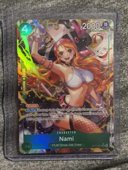 One Piece TCG English OP14-031 Nami Alt Art Parallel NM - Image 1