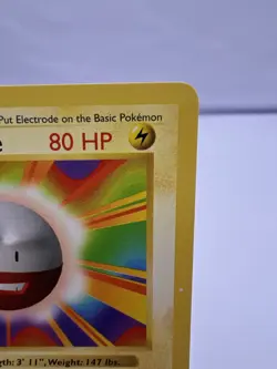 Pokemon Card Electrode Base Set 1st Edition Shadowless 21/102 English - Image 3