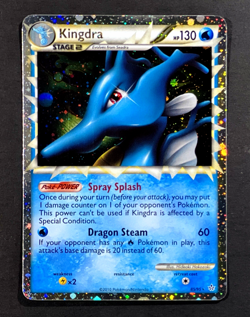 2010 Pokemon KINGDRA PRIME Unleashed HOLO RARE HeartGold & SoulSilver Card 85/95 - Image 1