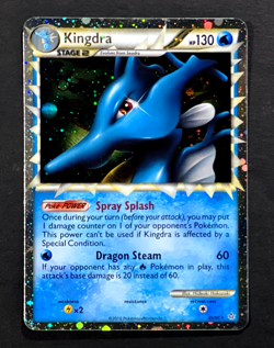 2010 Pokemon KINGDRA PRIME Unleashed HOLO RARE HeartGold & SoulSilver Card 85/95 - Image 2