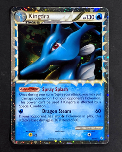 2010 Pokemon KINGDRA PRIME Unleashed HOLO RARE HeartGold & SoulSilver Card 85/95 - Image 3