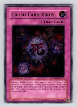 MP Crush Card Virus (UTR) DPKB-EN039 - Kaiba - 1st Edition Ultimate Rare - Image 1