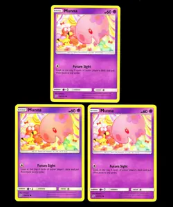 2019 Pokemon MUNNA Unified Minds Set NON HOLO Sun & Moon Series Cards 88/236 Lot - Image 2