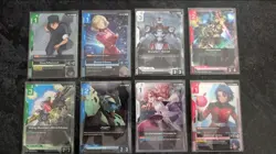 FULL SET of 8 Cards Gundam Card Game Store Tournament Participation Prize Pack 1 - Image 1