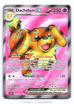 Dachsbun EX 160/142 - Stellar Crown - Pokemon Card - Near Mint - Image 1
