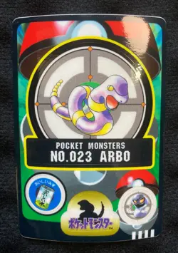 Pokemon Sealdass Ekans Bandai Japanese Sticker Card - Image 1