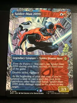 Spider-Man 2099 Borderless Marvel's Spider-Man MTG Magic the Gathering 0216 - Image 1