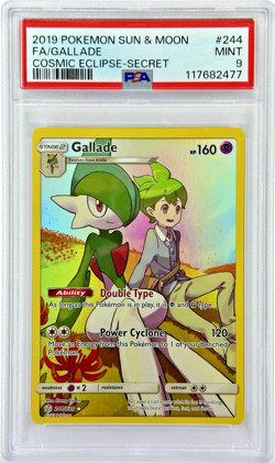 PSA 9 Gallade #244 - 2019 Pokemon Cosmic Eclipse 244/236 - Image 1